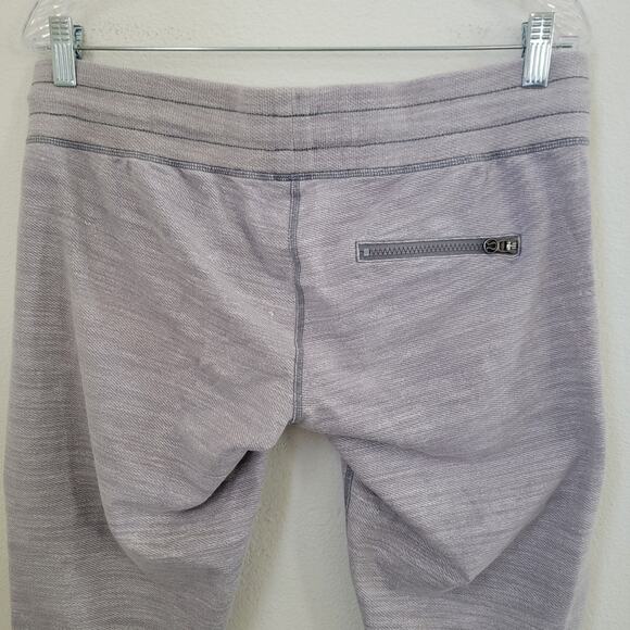 Lululemon Capri Drawstring Sz‎ 10 Tea Lounge Crop Commuter Denim White Fossil - Picture 12 of 16